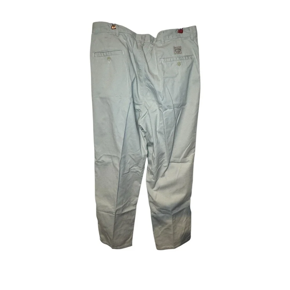 Polo Ralph Lauren Mens Dress Pants Vintage Chino Pleated 100% Cotton Khaki 38X34